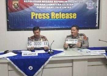 Ditlantas Polda Sumsel Mulai Terapkan TNKB Warna Putih