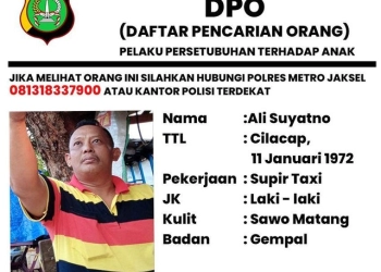 Polres Metro Jaksel Terbitkan Surat DPO Sopir Taksi Pelaku Pencabulan Anak 