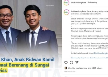 Anak Kang Emil Dilaporkan Hilang di Swiss