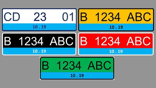Warna Pelat Kendaraan Bermotor Masih Nunggu Petunjuk 