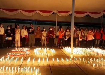 1000 Lilin Peringati 30 Hari Tewasnya Brigadir J