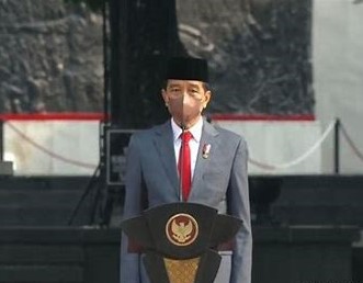 Jokowi Pimpin Upacara Hari Kesaktian Pancasila di Lubang Buaya