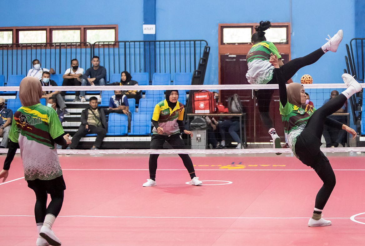 4 Provinsi Lolos Semi Final Sepak Takraw Putri