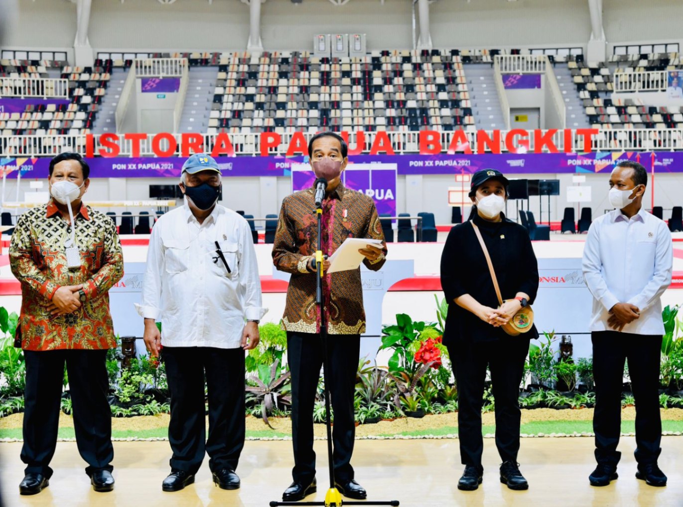 Presiden Jokowi Resmikan Istora Papua Bangkit