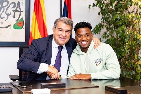 Resmi! Ansu Fati di Barcelona Hingga 2027