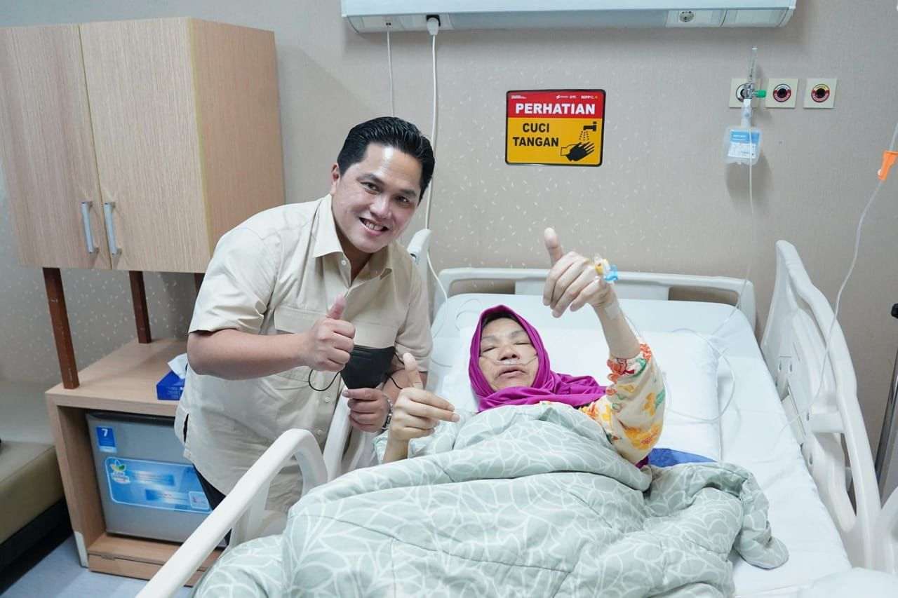 Erick Thohir Jenguk Dorce Gamalama di RS, Pastikan Kondisinya Baik