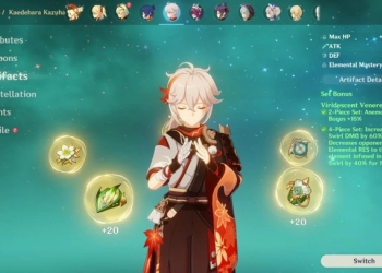 Tips & Taktik Terbaik Bermain Genshin Impact Sebagai Kaedehara Kazuha