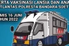 Terobosan Baru Sat Lantas Polresta BSH Kombinasikan SIM Keliling dan Gerai Vaksinasi