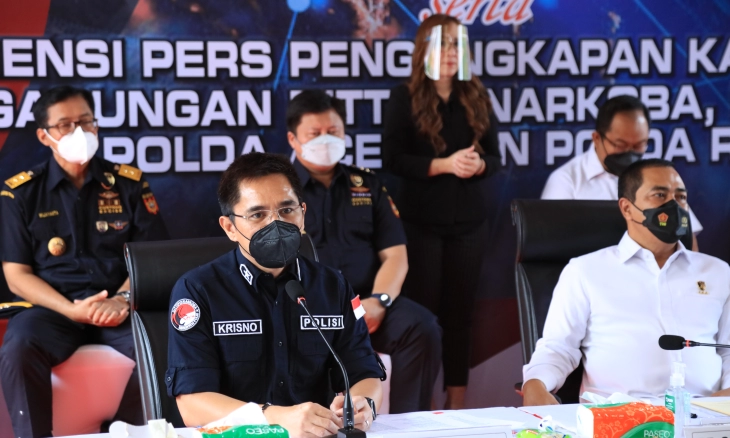 Bareskrim Gagalkan Peredaran Sabu dari Malaysia ke Aceh