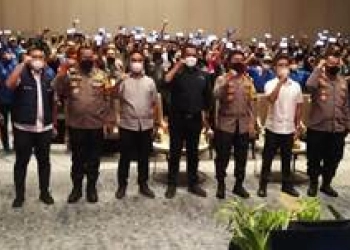 Polda Jatim, PWI,  AMSI, Warganet, Netizen Deklarasi Anti Hoax, Bijak Bermedsos