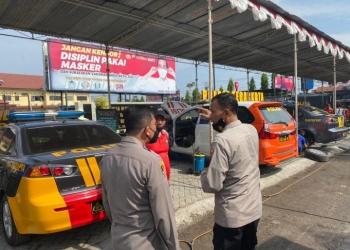 Polres Tegal Kota Periksa Kelaikan Sarana dan Prasarana Kendaraan Dinas Jelang Ramadan
