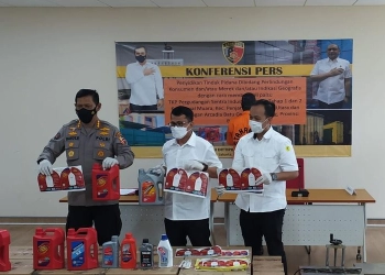 Praktik Produksi Oli Palsu Beroperasi Sejak 2017