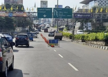 Pawai Obor di Jalur Puncak Bogor Malam Ini