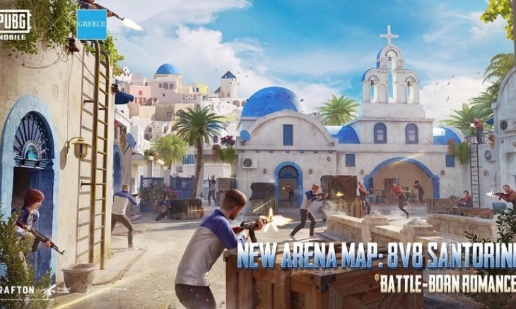 Tips dan Cara Bermain PUBG Mobile Arena Baru Santorini TDM Map