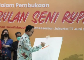 Anies Baswedan Membuka Bulan Seni Rupa 2022