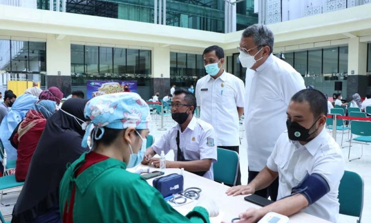 Ratusan Pegawai Pemkot Tangsel Disuntik Vaksin Ketiga