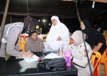 Polda Aceh Buka Gerai Vaksin Usai Tarawih