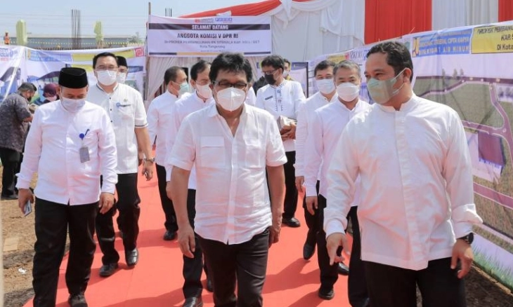 Dikunjungi DPR RI, Arief Sampaikan Hambatan Normalisasi Sungai Cisadane