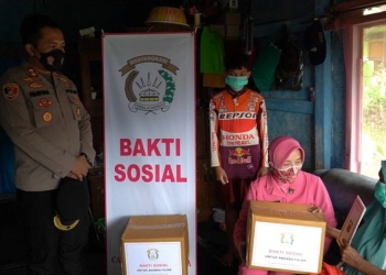 Polres Taksimalaya Bantu Anak 14 Tahun yang Cari Nafkah Demi Obati Penyakit Jantung Ibunya