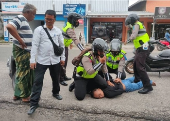 Gegara Helm, Pengedar Sabu Tertangkap