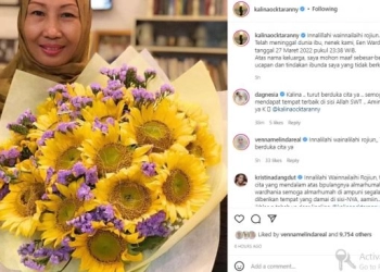 Ibunda Kalina Ocktaranny Meninggal Dunia