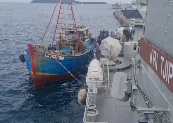 TNI AL Tangkap Tiga Kapal Berbendera Vietnam di Laut Natuna Utara