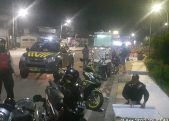 Polsek Ciracas Bubarkan Kerumunan di Malam Hari