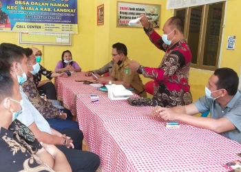 Pengamanan Penetapan Calon Kades di Kabupaten Langkat