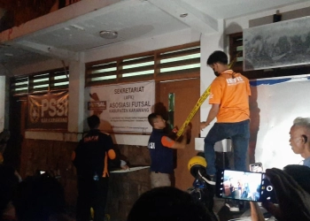 TKP Penyiksaan Wartawan Media Online di Bekas Kantor PSSI Karawang