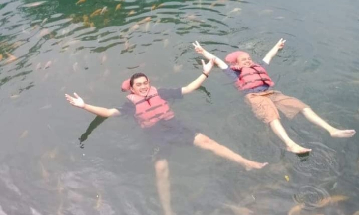 Berenang Ditemani Nila di Situ Cipanten Majalengka