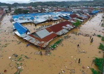Banjir di Kota Jayapura Papua Berangsur Surut