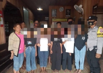 Viral Perkelahian Pelajar Putri, Polsek Kapuas Gerak Cepat Lakukan Mediasi