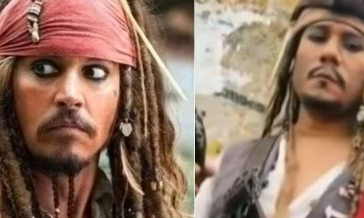 Kapten Jack Sparrow Minta-minta Uang di Jalan, Videonya Viral