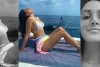Dengan Bikini Putih, Kiara Advani Seksi Berlari di Pantai Maladewa