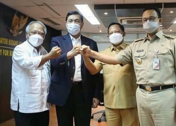 Luhut Saksikan Mou PAM Terintegrasi yang Diteken Mendagri, PUPR, dan Anies Baswedan
