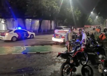 Satlantas Polres Pangkalpinang Gagalkan Night Ride Gila Balap Motor