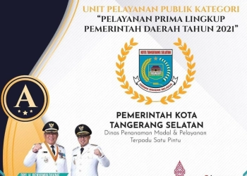 DPMPTSP Tangsel Raih Penghargaan dari Kemenpan RB, Pelayanan Publik