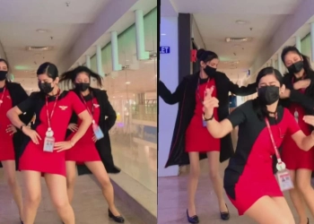 Viral Pramugari Menari Ikuti Lagu Bollywood 