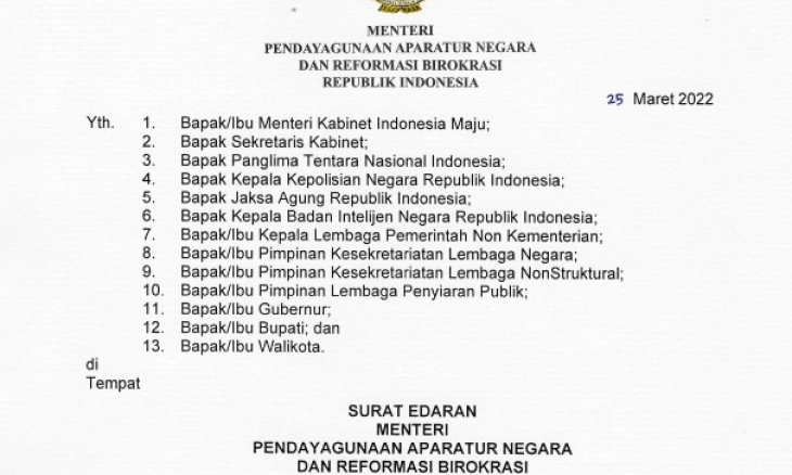  Pemerintah Atur Jam Kerja ASN Selama Ramadhan