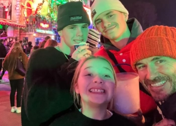 David Beckham Liburan Bersama Keluarga di Winter Wonderland London