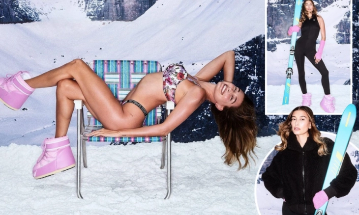 Hailey Bieber Pamer Pakaian Dalam di Pemotretan Victoria's Secret