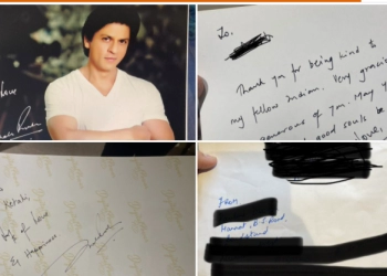 Shah Rukh Khan mengirimkan Tulisan Tangan pada Agen Perjalanan Mesir 