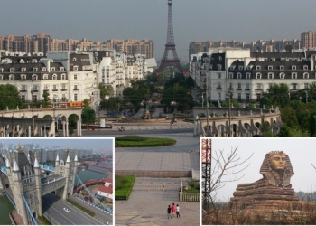 China Bangun Landmark 'Palsu' dari Tower Bridge, Menara Eiffel, Hingga Sphinx Ukuran Besar