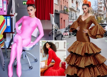 Penelope Cruz Pamerkan Sosok Seksi dalam Balutan Bodysuit Pink Ketat