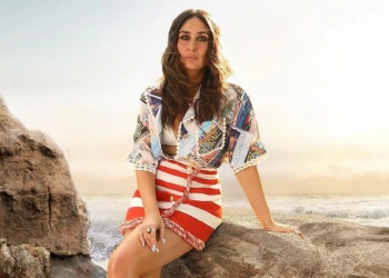 Aktris Kareena Kapoor Pamer Gaya di Pantai Saat Musim Panas 