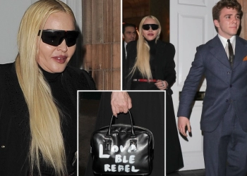 Madonna Bawa Tas Bertuliskan ‘Lovable Rebel' Saat Tinggalkan Restoran London 