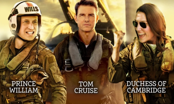Tom Cruise Beri Tontonan Pangeran William dan Kate Middleton Sekuel Top Gun 