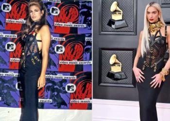 Gaun Ikonik Versace Dikenakan Cindy Crawford 1992, Kini Dipakai Dua lipa di Grammy 2022
