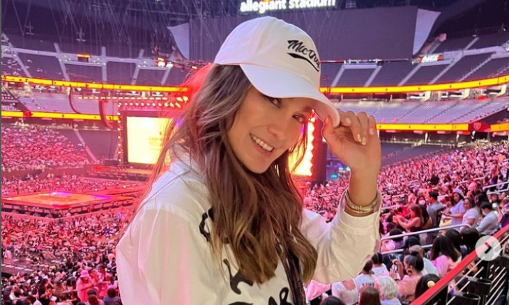 Demi BTS Luna Maya Sambangi Las Vegas, Nonton Konser dari Dekat Pelantun Butter 