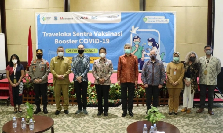 Kejar Target Vaksinasi Covid-19, Pemkot Tangsel Kerja Sama dengan Traveloka Buka Sentra Vaksin